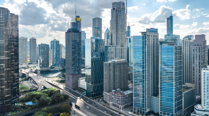 ciudad desde el cielo